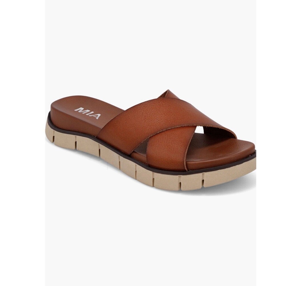 Mia Womens Elissa Slide Cognac size 6 M NEW